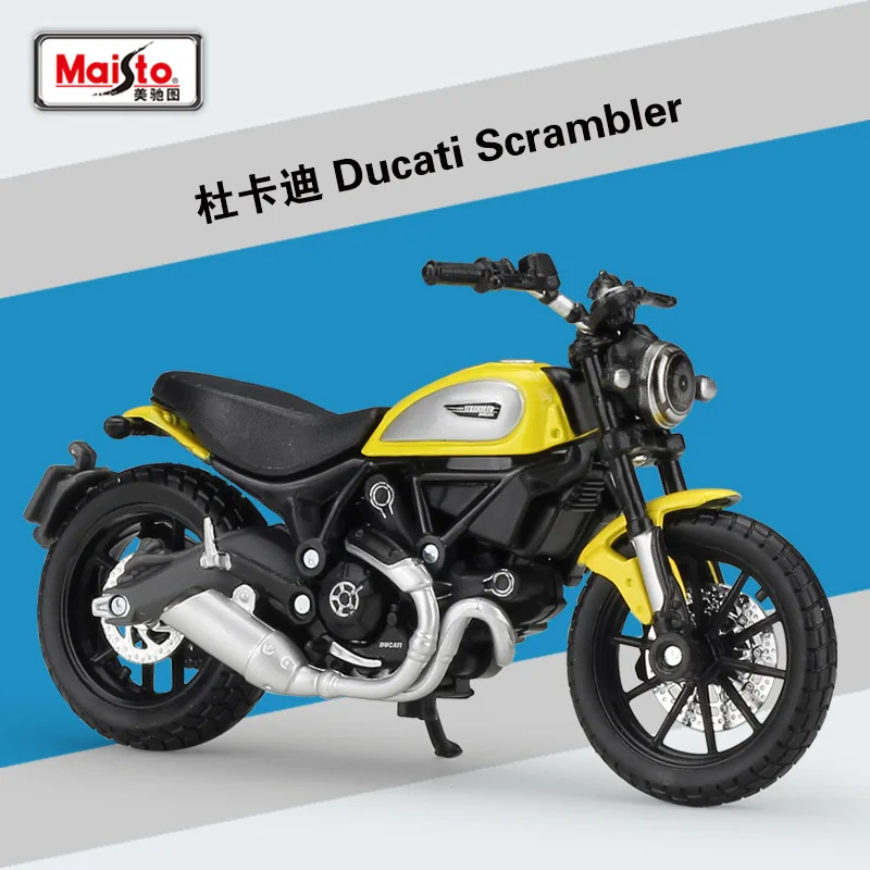 Новинка 1:18 Модель литых под давлением мотоцикла Maisto Ducati scrвозь из сплава реальная