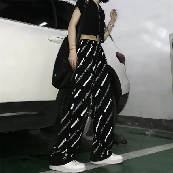 

Pants women's spring and summer 2021 Korean fashion ins original suzerain loose casual thin straight mop pants wide leg pants