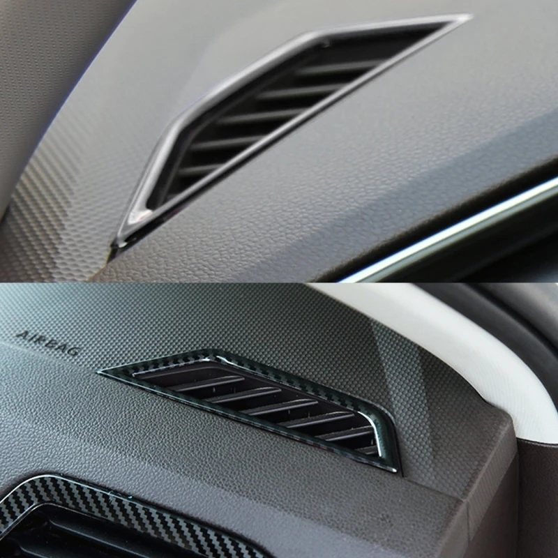 

Car Dashboard Air Outlet Sticker Carbon Fiber Decorative Sticker for Volkswagen Tiguan L Car Interior Mouldings