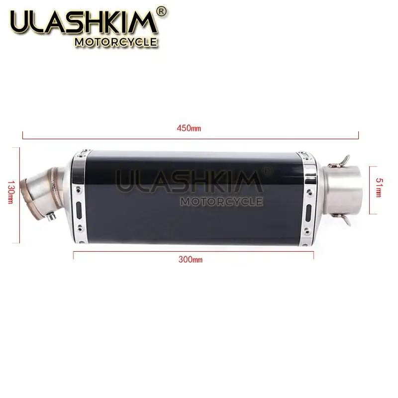 

Motorcycle Full System Exhaust Muffler Escape DB-Killer Modified Middle link Pipe Tube Slip On For Suzuki GSR750 GSR 750