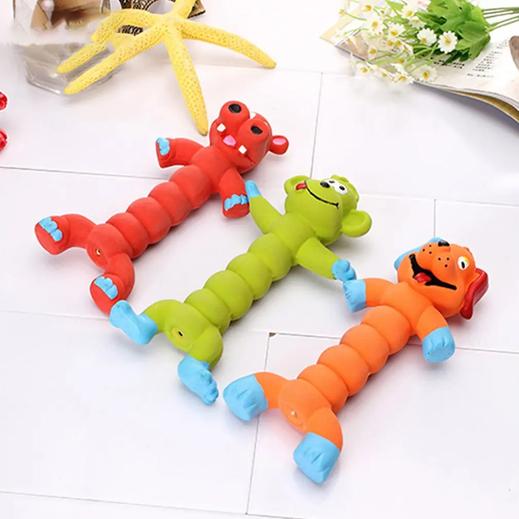 Pet Dog Chew Squeaky Toys Bright Color Bite Resistant Cute Latex Toy Squeaking Pets Accessories | Дом и сад