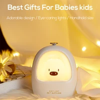 led animal touch night light bedroom baby breastfeeding adjustable sleep lamp cute children usb rechargeable bedside lamp decor
