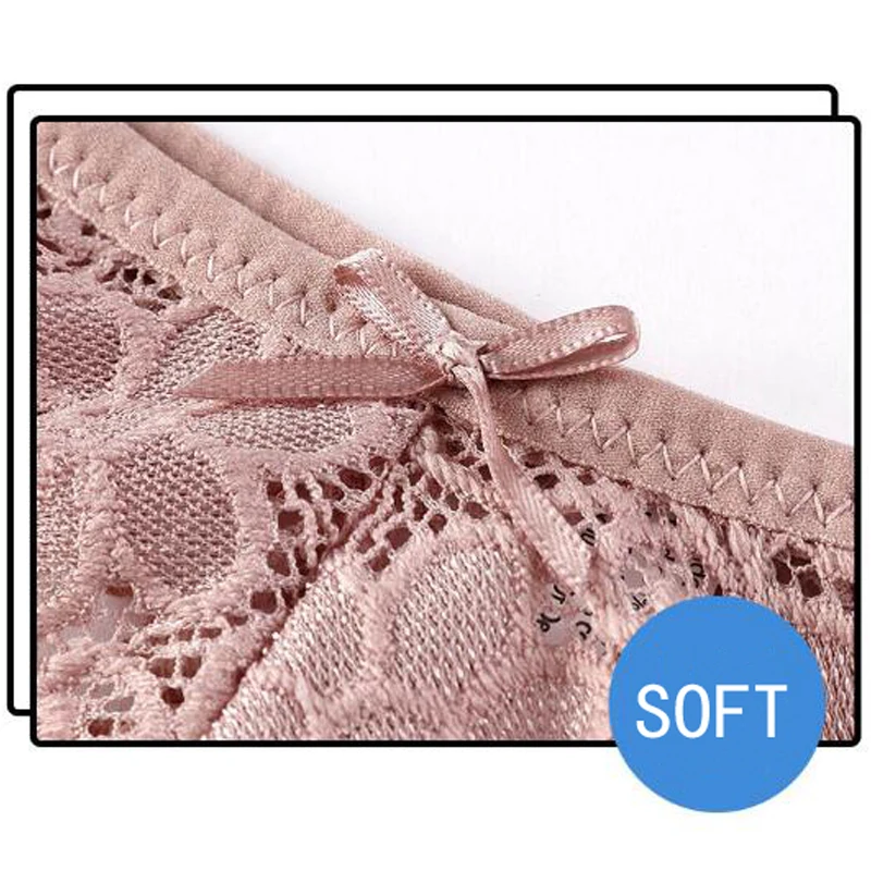 3 шт. женские прозрачные кружевные трусики с низкой посадкой | Женская одежда