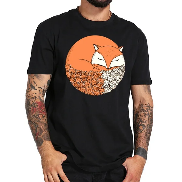 

fox T-shirt Summer Men's T-shirt Cotton Fashion T Shirt Men Homme Top