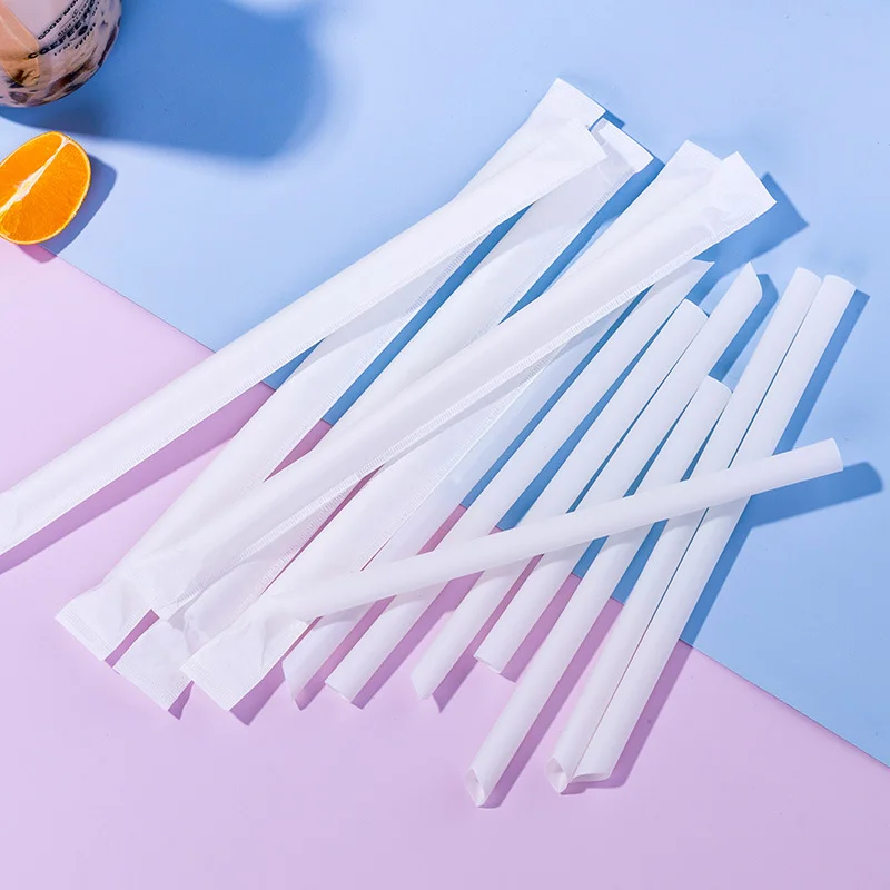 

100Pcs/lot Disposable Straws Plastic Drinking Straws PLA Biodegradable Straw Party Bar Club Drink Straw Bar Accessories