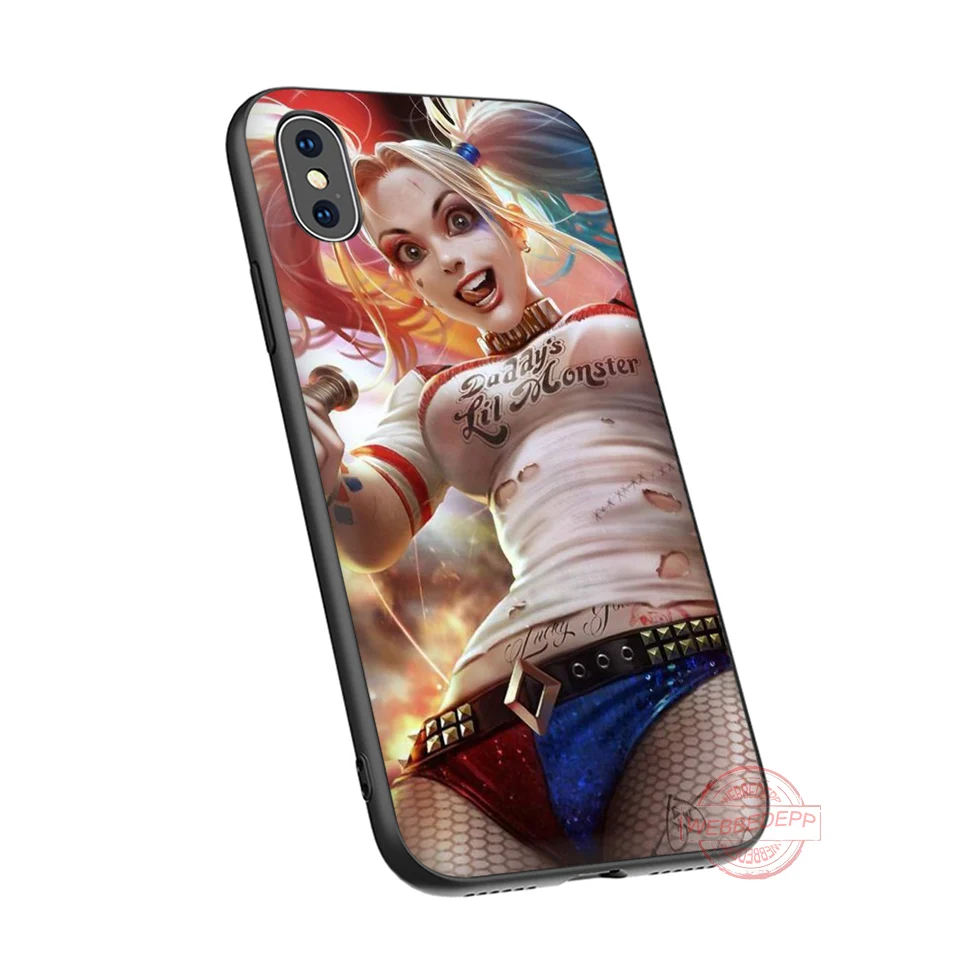 WEBBEDEPP Harley quinn анимированный Мягкий Силиконовый ТПУ чехол для телефона iPhone 5 6 7 8 Plus X