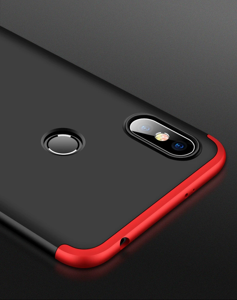 Чехол GKK 360 с полной защитой для Xiao mi Red mi S2 A2 Lite 4X6 pro 6A 7, жесткий матовый чехол для Xiaomi mi A2 A3 8 Lite 9 SE