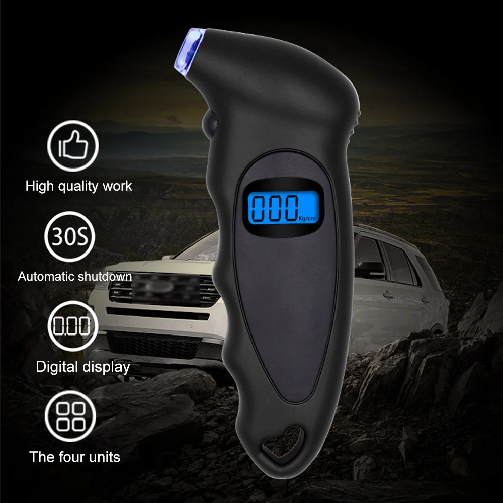 Светодиодный цифровой датчик давления в шинах велосипедный автомобильный