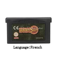 Golden Sun EU FRA 32 бит видеоигры картридж Консоли Карты золотое солнце серии США/ЕС Версия для nintendo GBA - Цвет: Golden Sun EU FRA