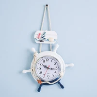 mediterranean style new helmsman small wall clock creative home decoration clock wall decoration small helmsman listed