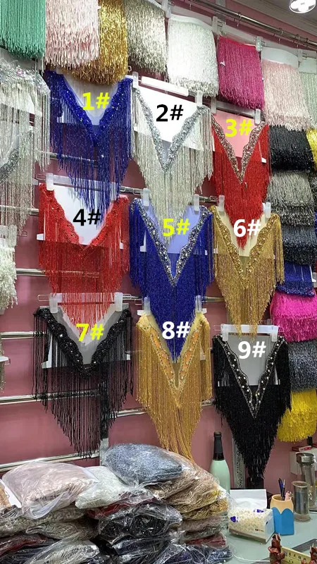 Высокое качество Лидер продаж бисерная бахрома ленточная отделка бахромы с