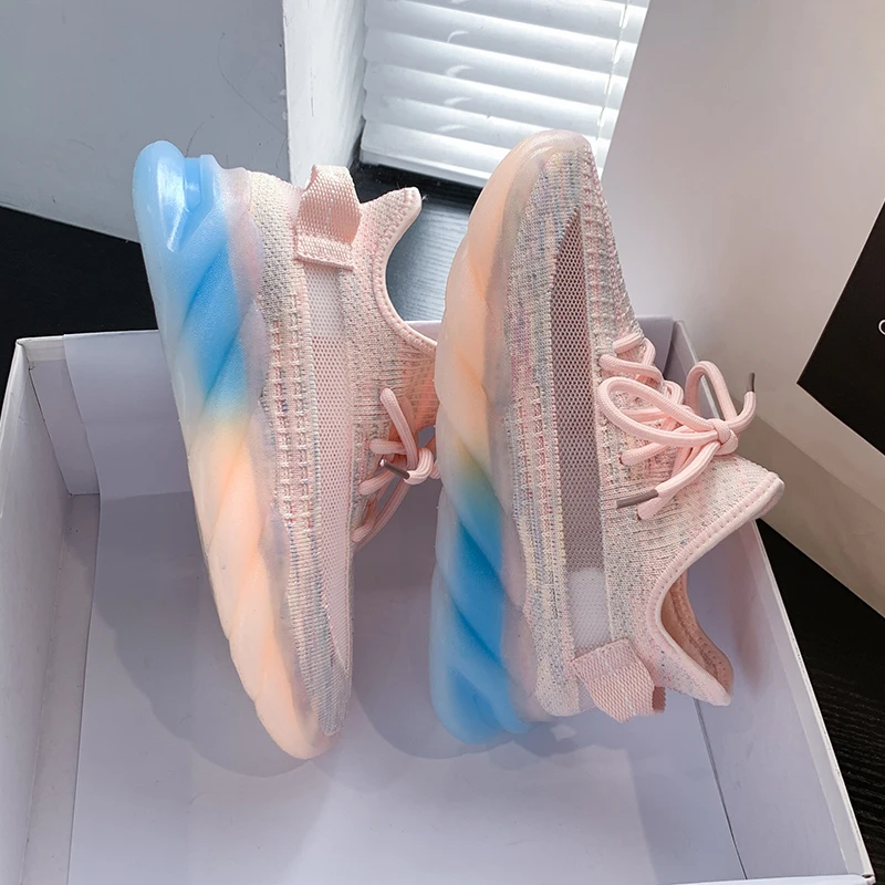 

2021 New Summer Fashion Women's sneakers Non-slip Girls Casual Shoes Sports fluorescence Zapatillas Trainers Free Shipping