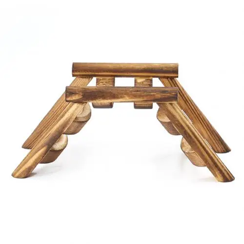 Wood Color Животное Хомяк Мышь Птица Деревянный мост лестница для лазания упражнения игра лестницы игрушка - Цвет: Wood Color