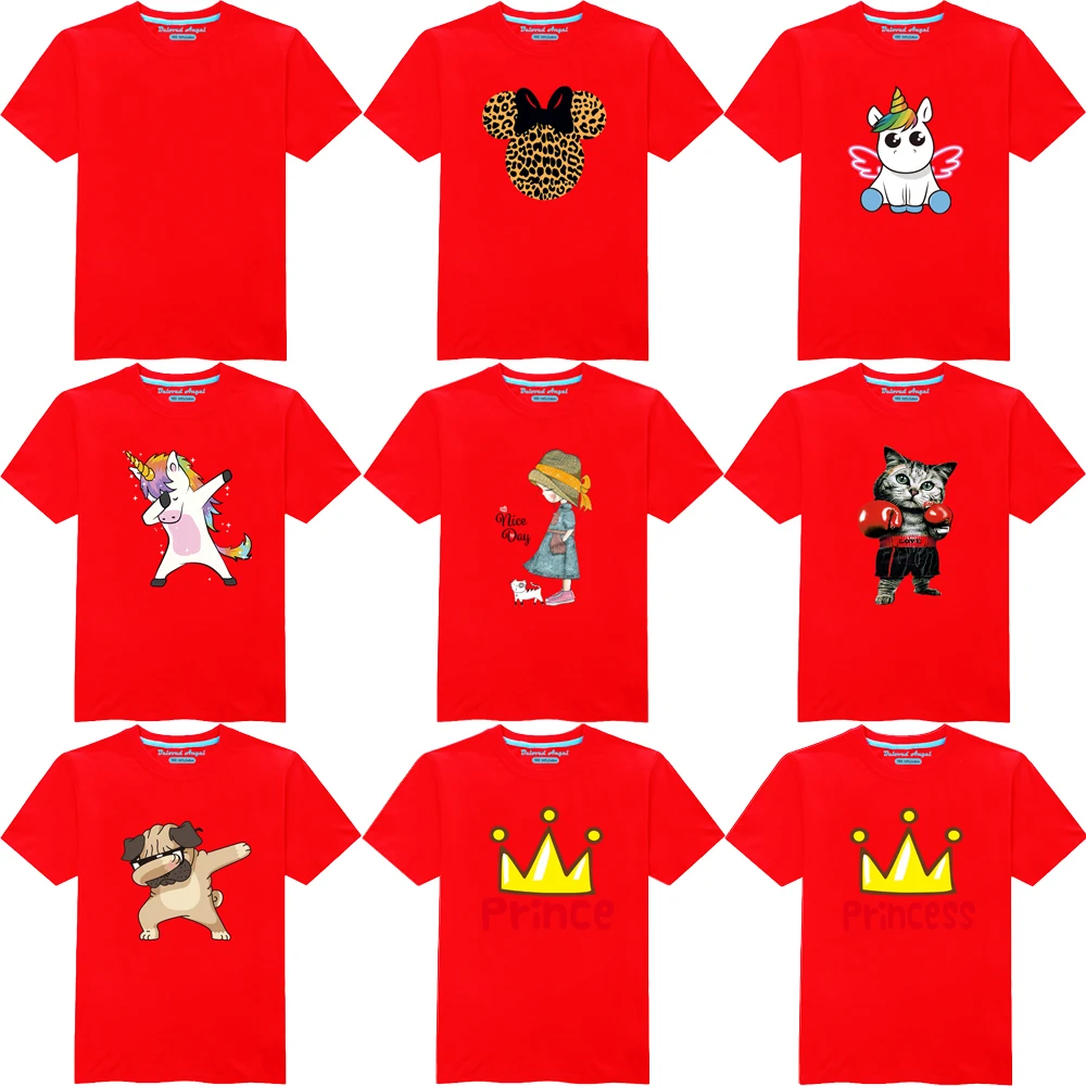 

Летняя детская футболка с коротким рукавом и 3D мультяшным принтом, спортивная одежда для мальчиков и девочек, топы с единорогом, рождествен...