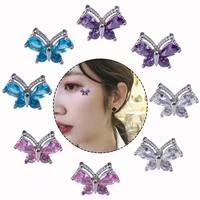 1pc butterfly dermal anchor top ring microdermal piercing zircon stainless steel skin diver surface implants body jewelry 16g