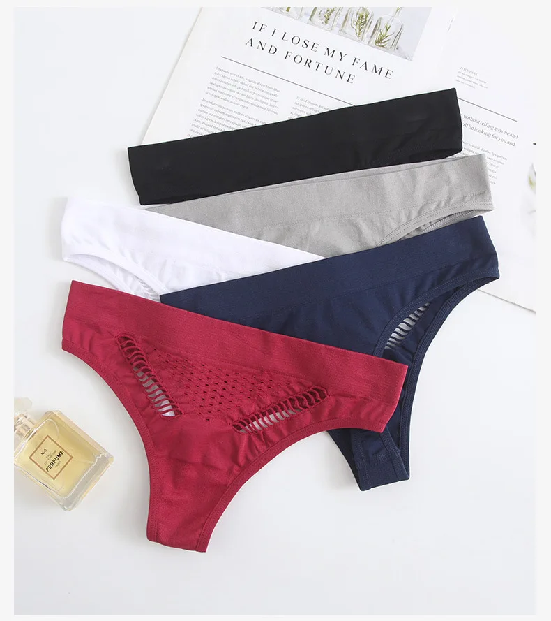 

Ladies Sexy Thong Cat Eye Seamless T-pants Seamless Women's Sexy Low-rise Underwear Girls Plus Size Womans Sexy Panties