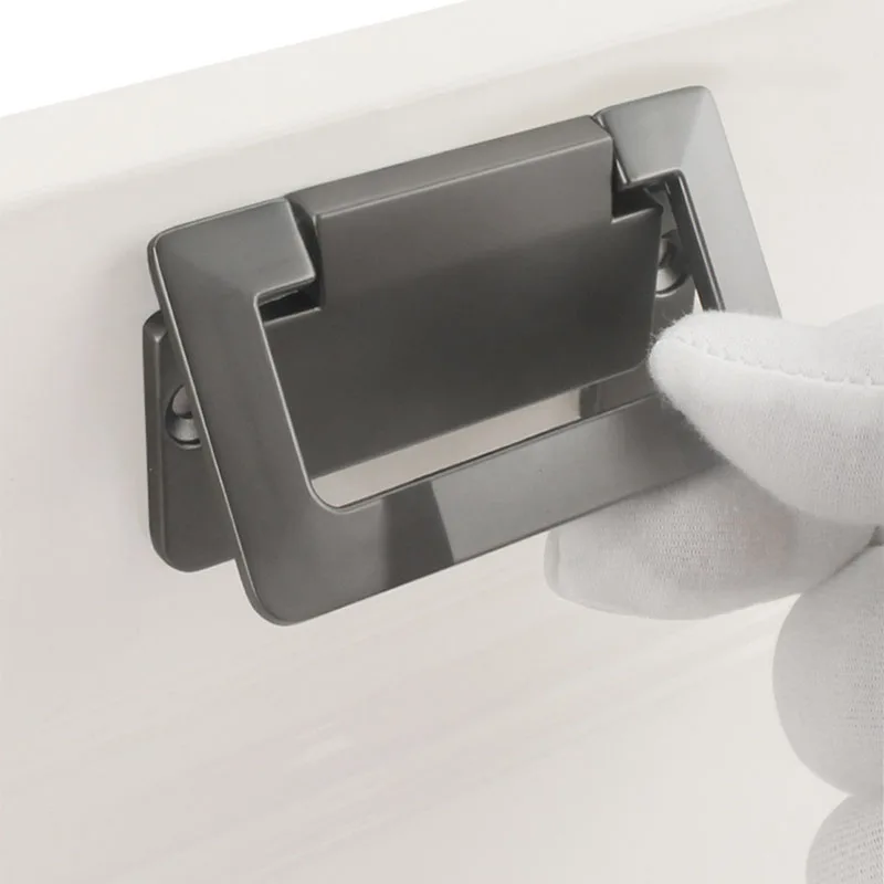 Цинковый сплав мебельная фурнитура для ящиков тянет Скрытая встряхивание ручка