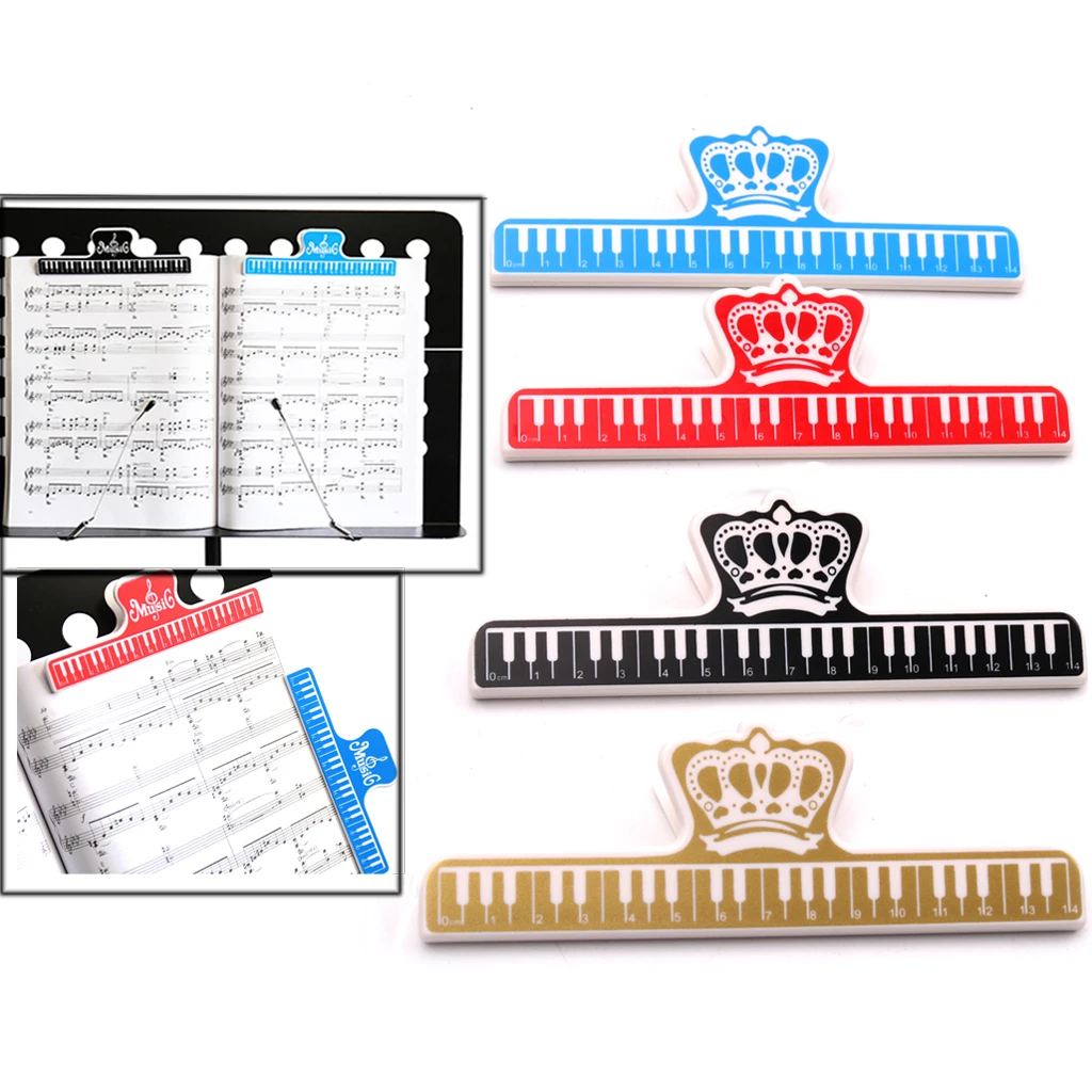 

Durable Plastic Music Note Book Page Holder Clip Music Stand Parts Accessory