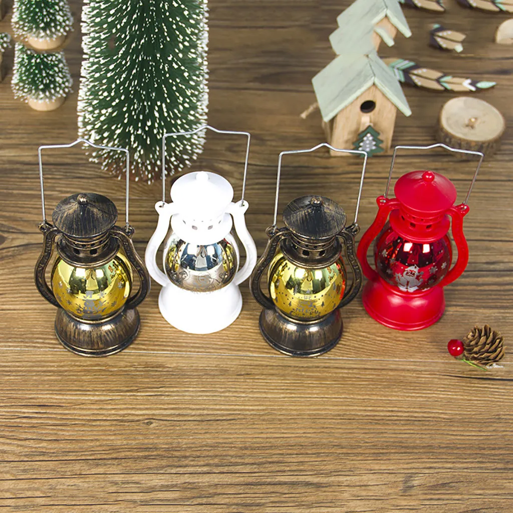 Креативный светодиодный светильник мини деревянный домик Рождественская елка