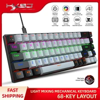 Key Mechanical Keyboard Gaming USB Wired LED Backlit Axis Gaming Mechanical Keyboard Optical Switches For Desktop