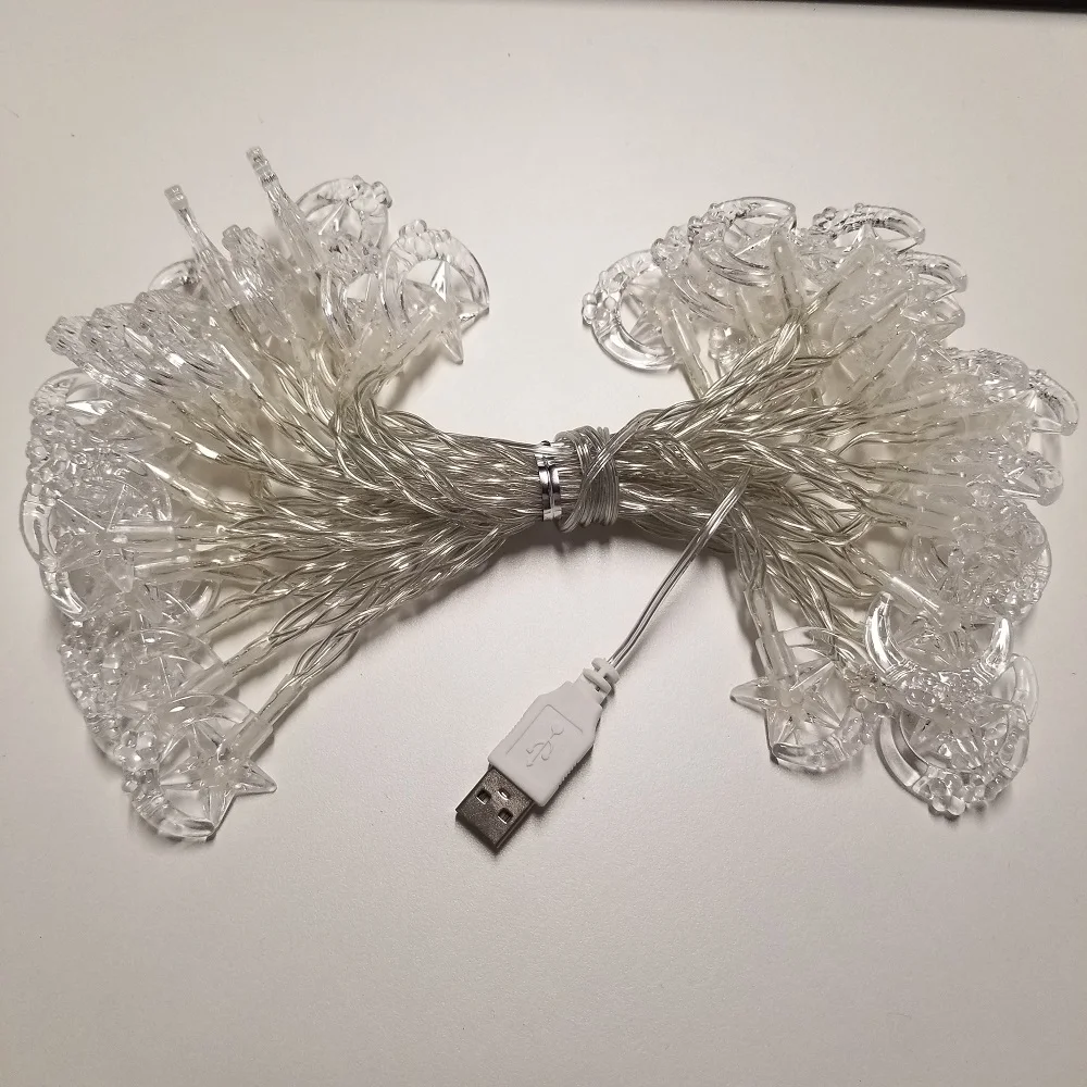 

LED String lights 1.5M 3M 4.5M 6M 10M Star Moon Garland Home Christmas Wedding Party Decoration Powered by 5V USB Fairy light