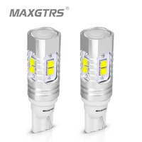 2x t10 194 w5w cree chip led whiteyellow 25w 50w with len projector aluminum case bulbs drl car interior reverse source light