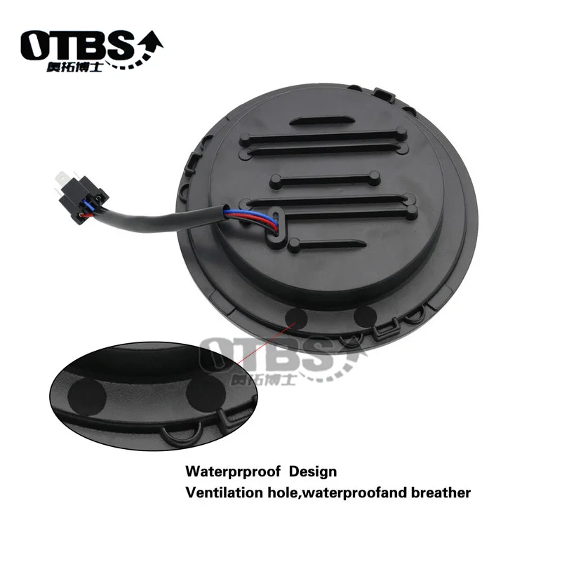 7 дюймов круглые светодиодные фары DRL &amp Hi/Lo луч и янтарный свет поворота для Jeep