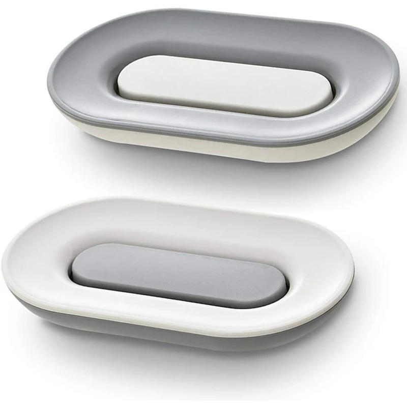 Мыльница с поддоном для слива 2 упаковки держатель мыла сливом