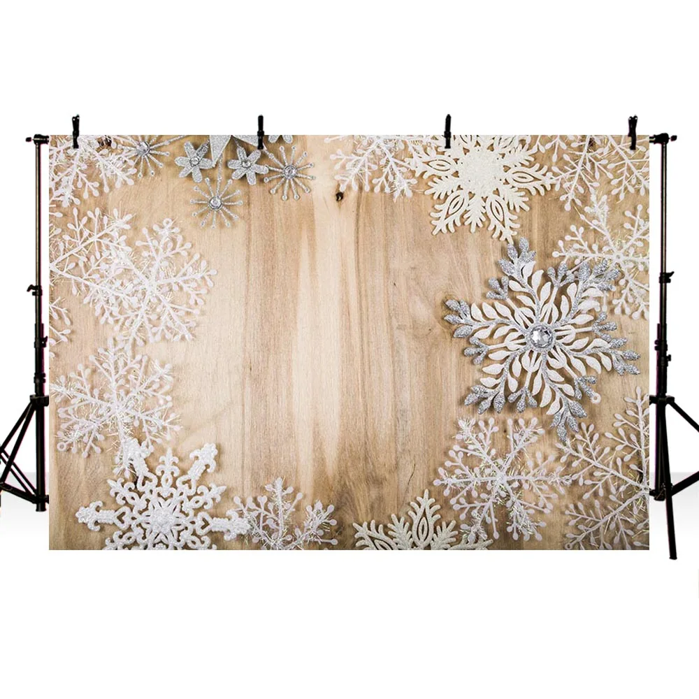 Фон для фотосъемки Avezano Рождественский фон зимвечерние Декор реквизит Снежинка