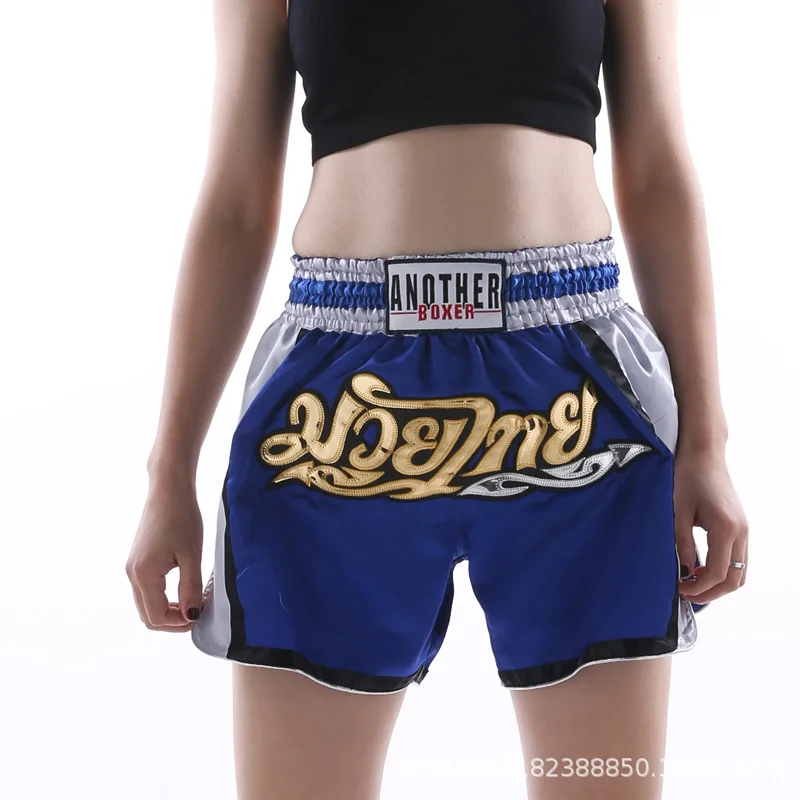 Шорты Muay Thai Wushu Sanda для взрослых тренировочные боевые шорты Bjj мужчин и женщин