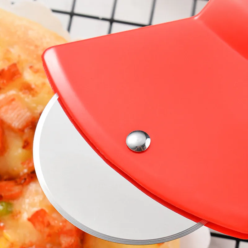 Топор бамбуковый нож с ручкой для пиццы вращающееся лезвие дома режущие кухонные