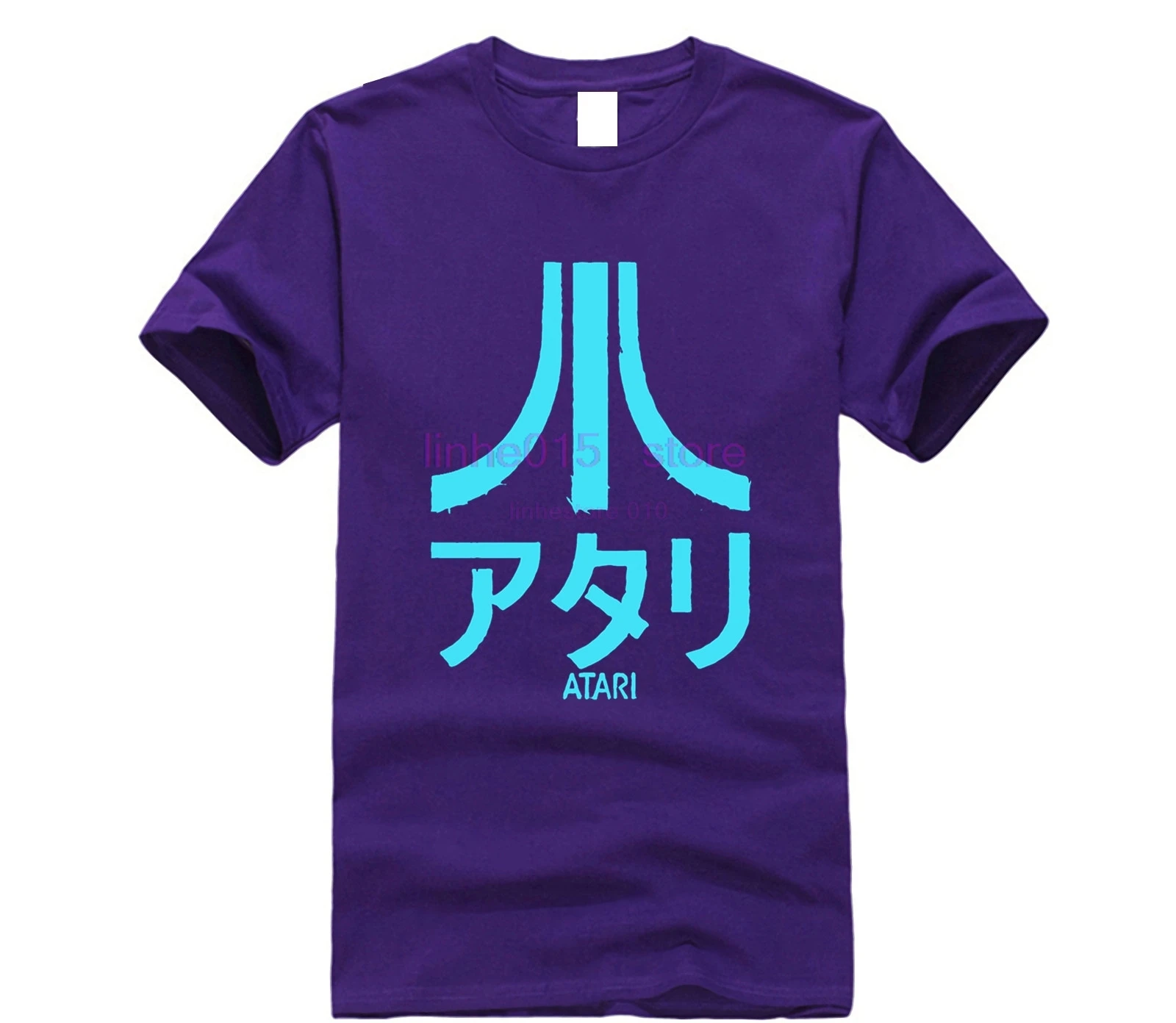 Atari мужская футболка с коротким рукавом и японским логотипом Новинка|Мужские