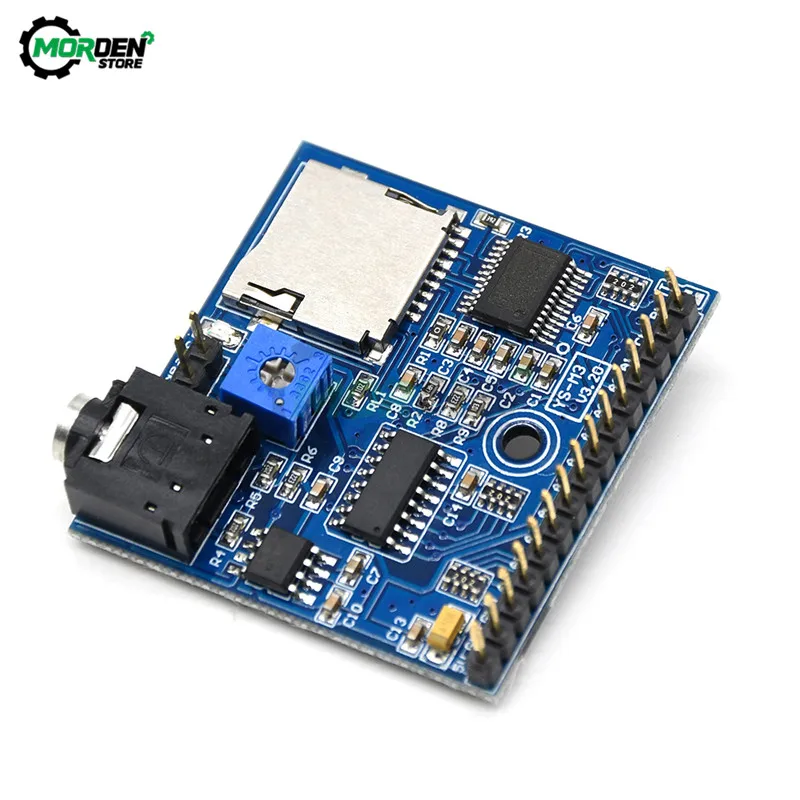 Voice Playback Module Board MP3 Music Player SD/TF Card Integrated IO Trigger UART Protocol Control for Arduino | Инструменты