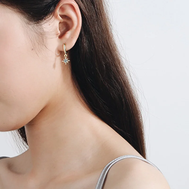 Женские серьги-кольца MEETSOFT из серебра 925 пробы с защитой от аллергии | Украшения и