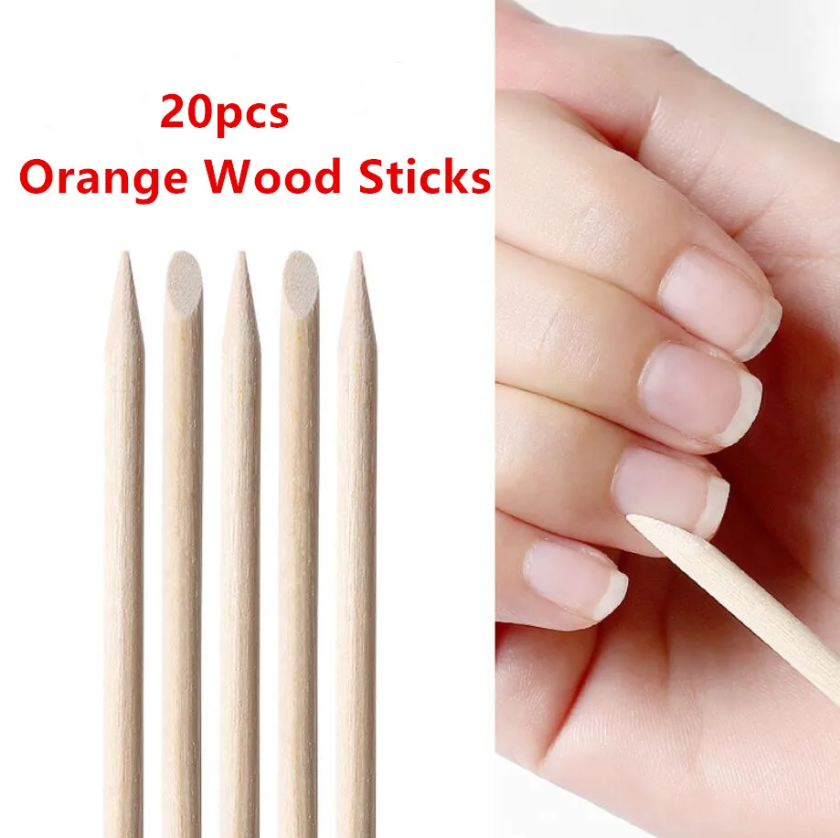 20 шт. оранжевые палочки для удаления кутикулы|art activities for adults|removable bollardremovable vinyl wall
