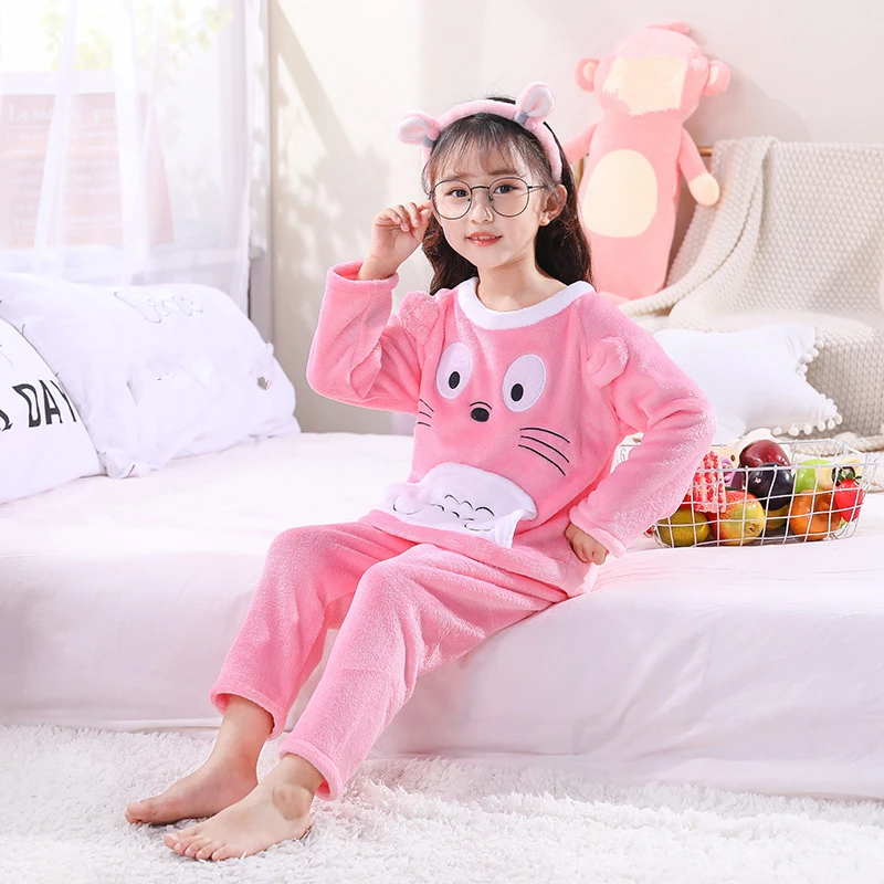 Одежда для сна мальчиков и девочек детский пижамный комплект хлопковая одежда