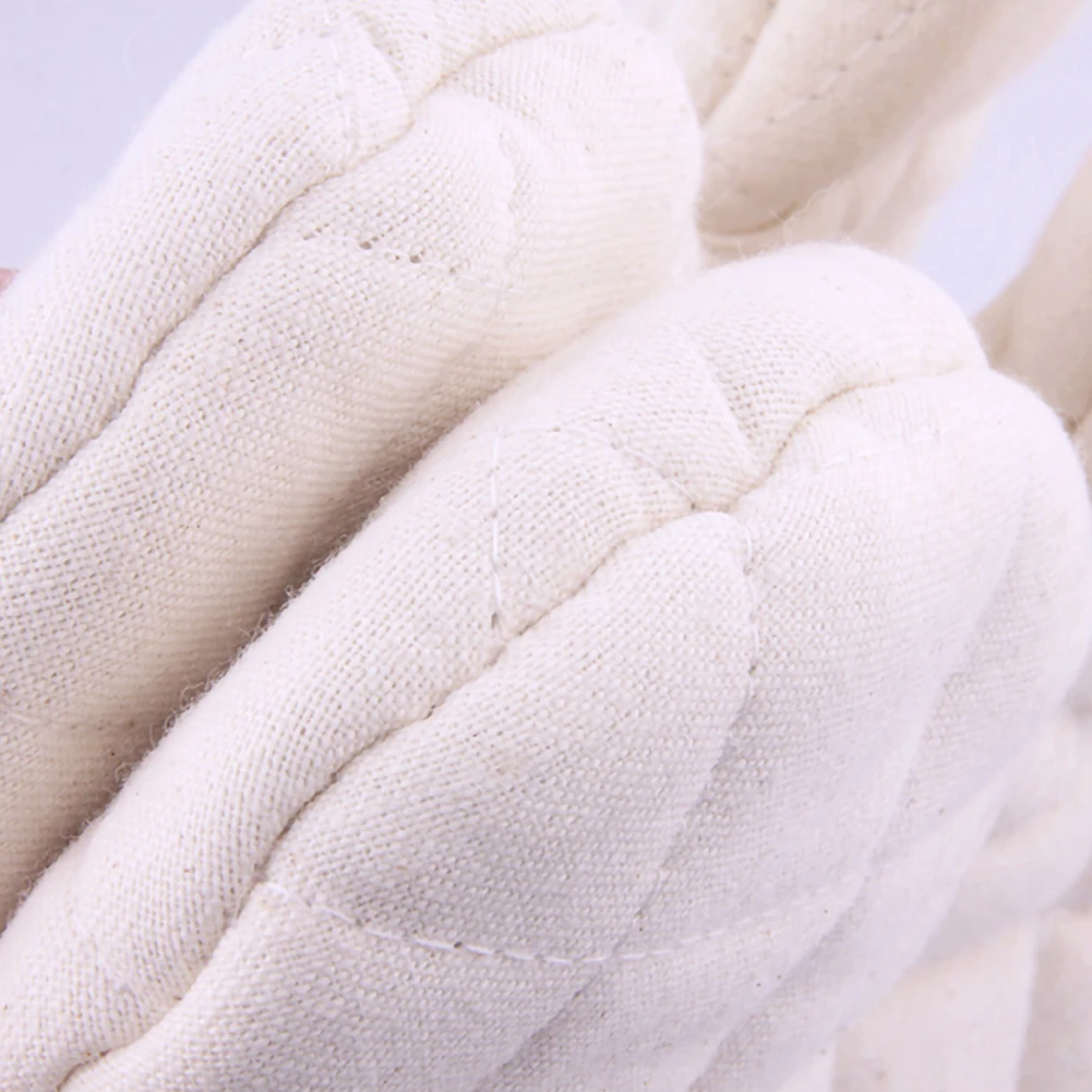 

1 Pair Non-slip Oven Mitts Cotton Baking Insulation Microwave Gloves Heat Resistant Cooking Baking Kitchen Gloves BBQ Potholders