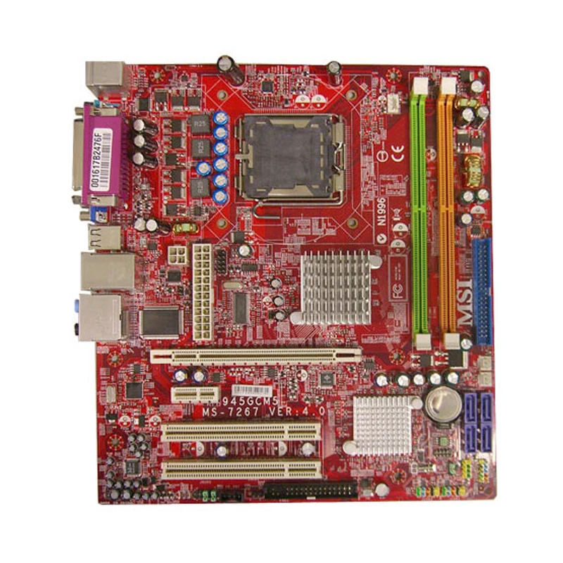   MSI 945GCM5 V2 LGA 775 Intel 945GC    DDR2 Core 2 Duo / P4 5XX  VGA USB SATA II PCI-E 16X Micro ATX