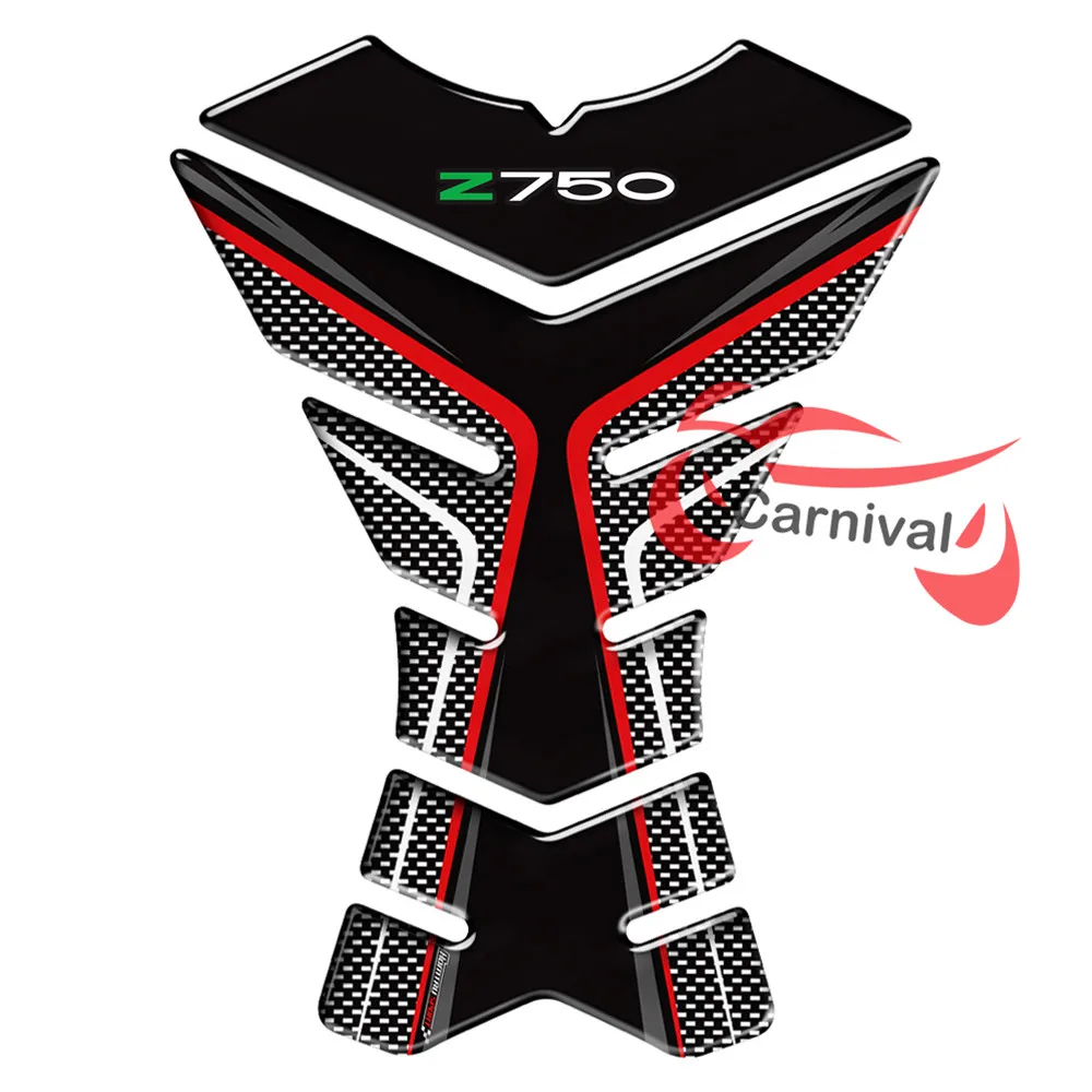 

3D Motorcycle Tank Pad Protector Decal Stickers Case for Kawasaki Z750 Z750R Tank All Years