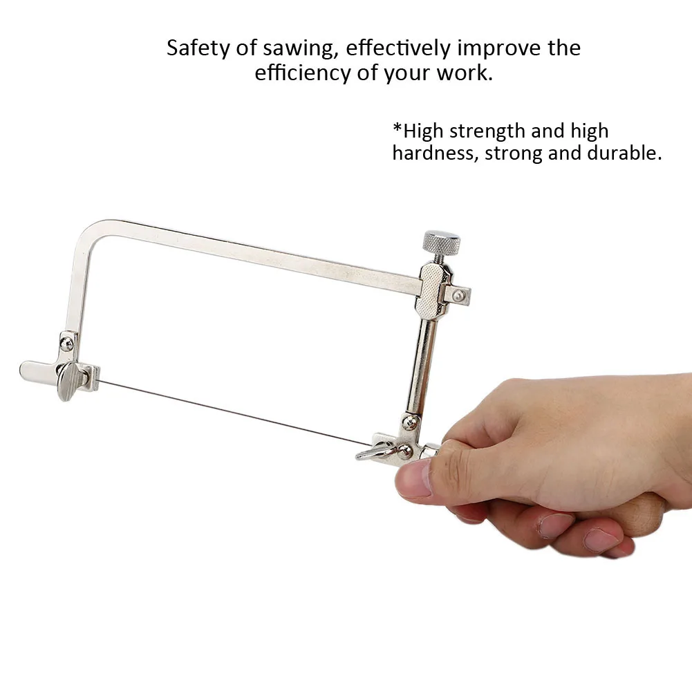 Регулируемый стальной пильный лук деревянная ручка диск сделай сам для