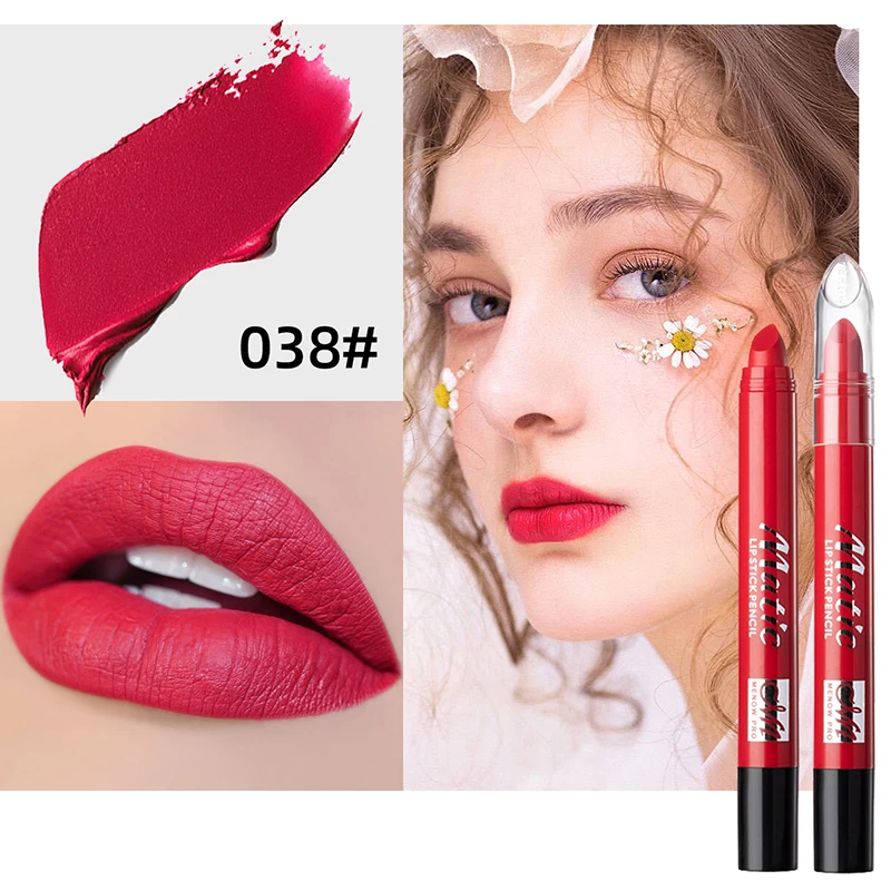 MENOW 6-color матовая тумана Kiss Proof вращающаяся губная помада ручка L549