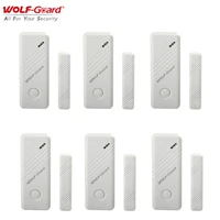 6 x wolf guard wireless contact door window magnet sensor open closed detector diy accessories for home alarm security system