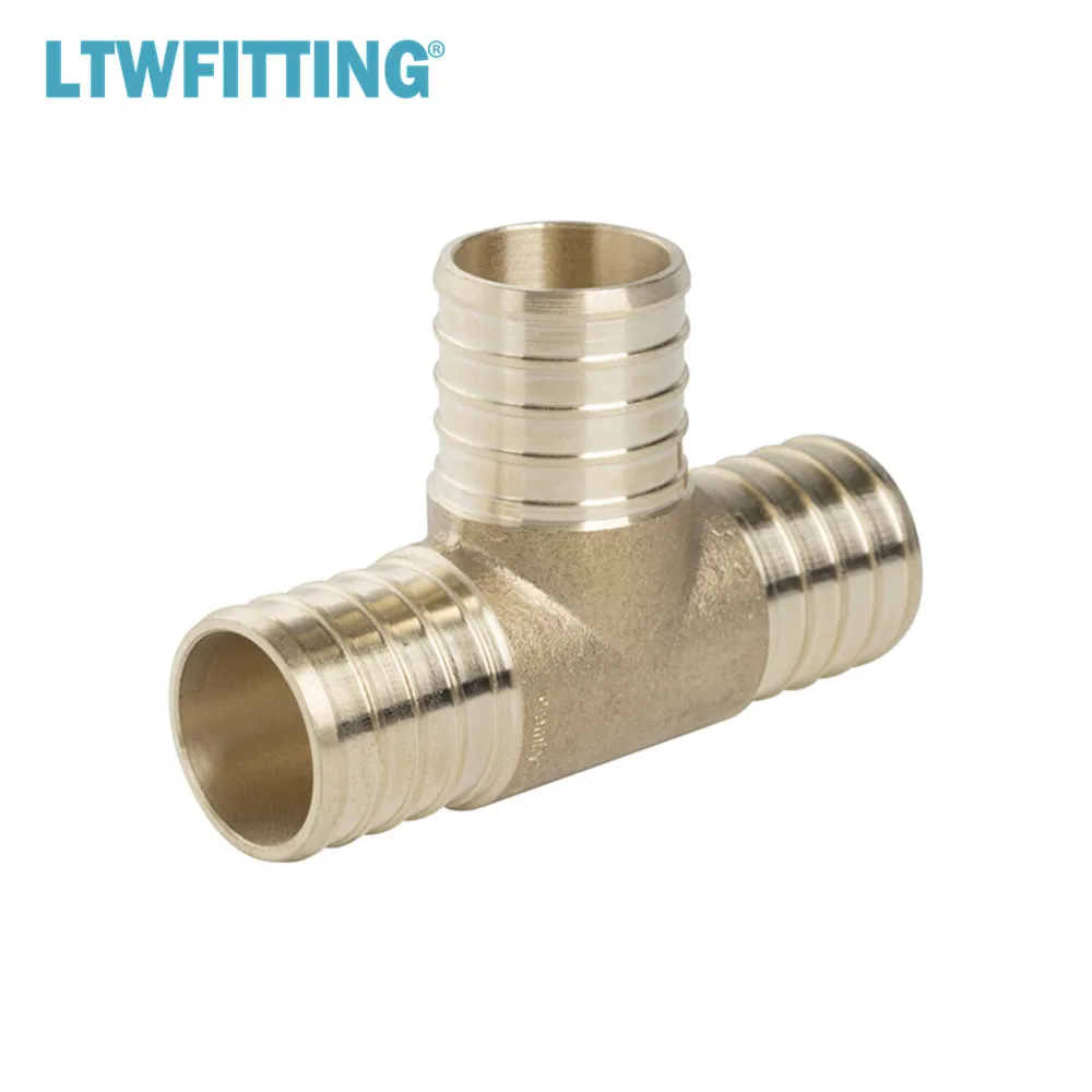 Латунный обжимной фитинг LTWFITTING PEX без свинца 1x1x1 тройник PEX|pex fittings|brass fittings1 brass tee |
