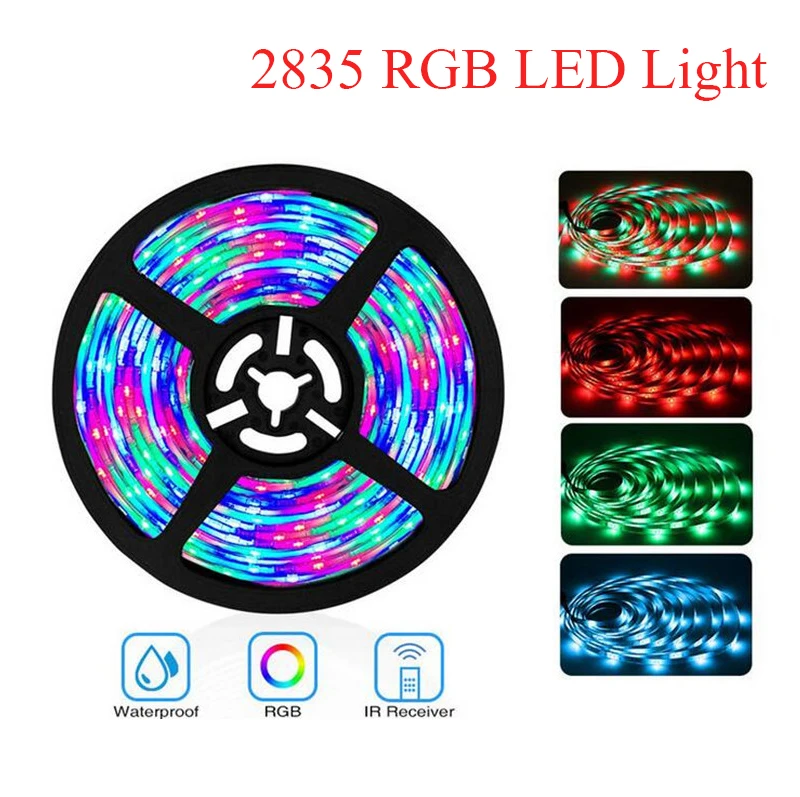 

RGB 300 LED strip light 5M 60LEDs/m SMD 2835 Red Green Blue LED strip 12V Waterproof flexible Tape rope stripe