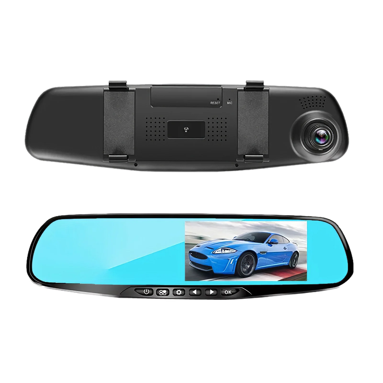 

Full HD 1080P Car Dvr Camera Auto 4.3 Inch Rearview Mirror Digital Video Recorder 140 Degree Dual Lens Registration Camcorder