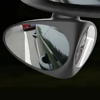 2PCS 2 in 1 Car Blind Spot Mirror Wide Angle Mirror 360 Rotation Adjustable Convex Rear View Mirror View Front Wheel Car Mirror