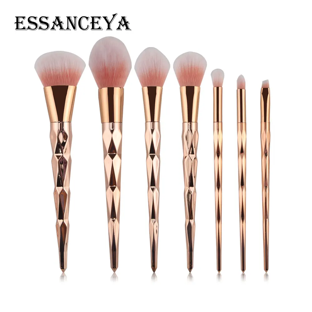 Набор кистей для макияжа ESSANCEYA 7 шт. пудра основа тени век подводка глаз румяна