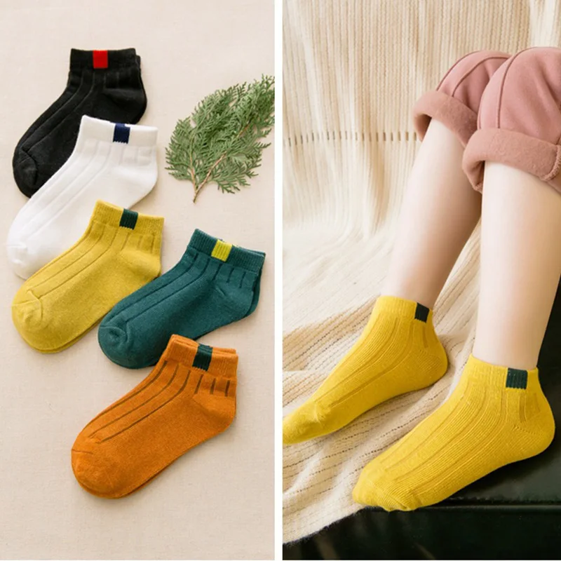 5 пар/партия хлопковые детские носки для девочек и мальчиков осенне зимняя одежда