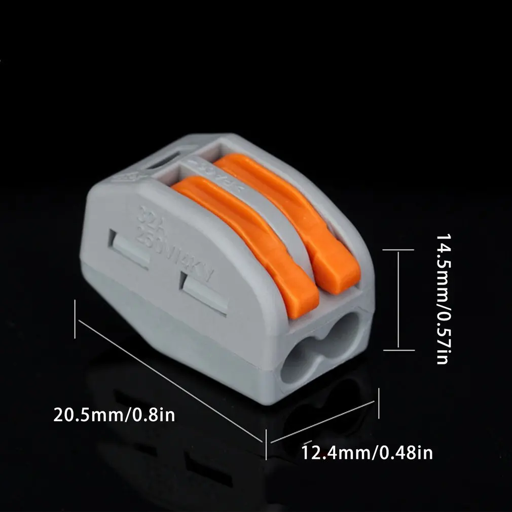 

60pcs Universal Wire Connector Pct Fast Terminal Block High Current Connector Conductor Terminal Block Lever