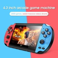 x1 4 3 inch game console nostalgic classic dual shake game console 8g built in 10000 games handheld game players
